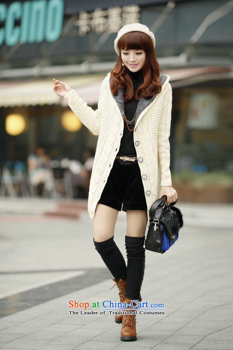 El dream sa 2015 autumn and winter new Korean wild plus lint-free thick twist cardigan sweater cap in Sau San long Sweater Knit-female white jacket are code pictures, prices, brand platters! The elections are supplied in the national character of distribution, so action, buy now enjoy more preferential! As soon as possible.