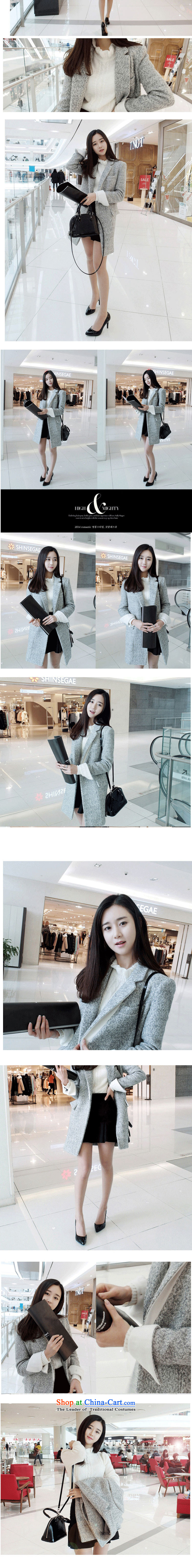 The OSCE Julia Selina Chow New 2015 gross autumn and winter coats? In Korean long hair? coats of Sau San a wool coat female winter jackets 91 Gray M picture, prices, brand platters! The elections are supplied in the national character of distribution, so action, buy now enjoy more preferential! As soon as possible.