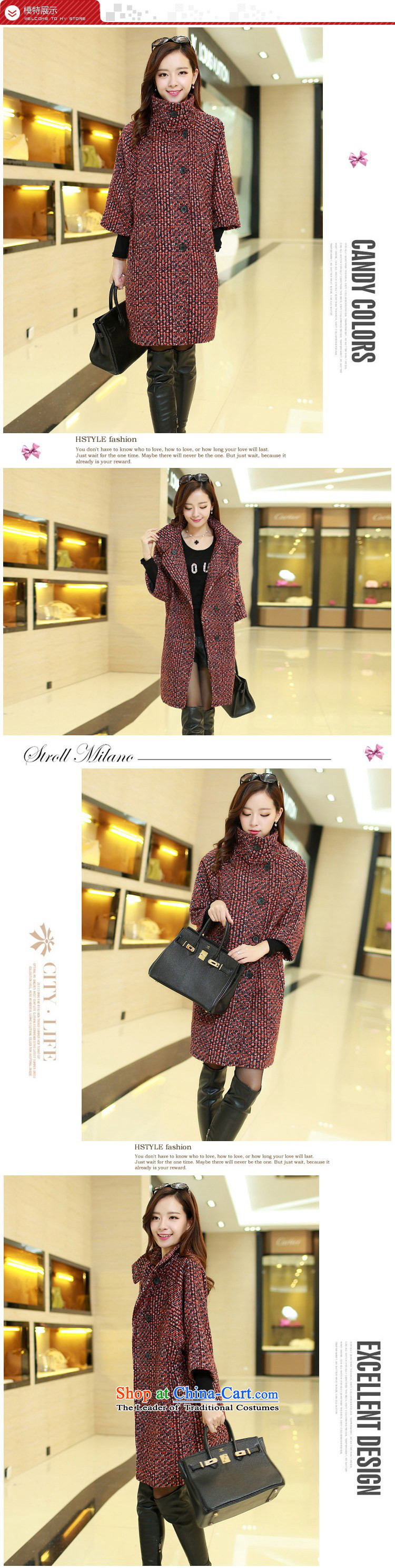 The Shing Hui autumn and winter load new larger women a jacket Korean smart casual relaxd video in the medium to long term, thin hair? coats female black and red HN23 L picture, prices, brand platters! The elections are supplied in the national character of distribution, so action, buy now enjoy more preferential! As soon as possible.