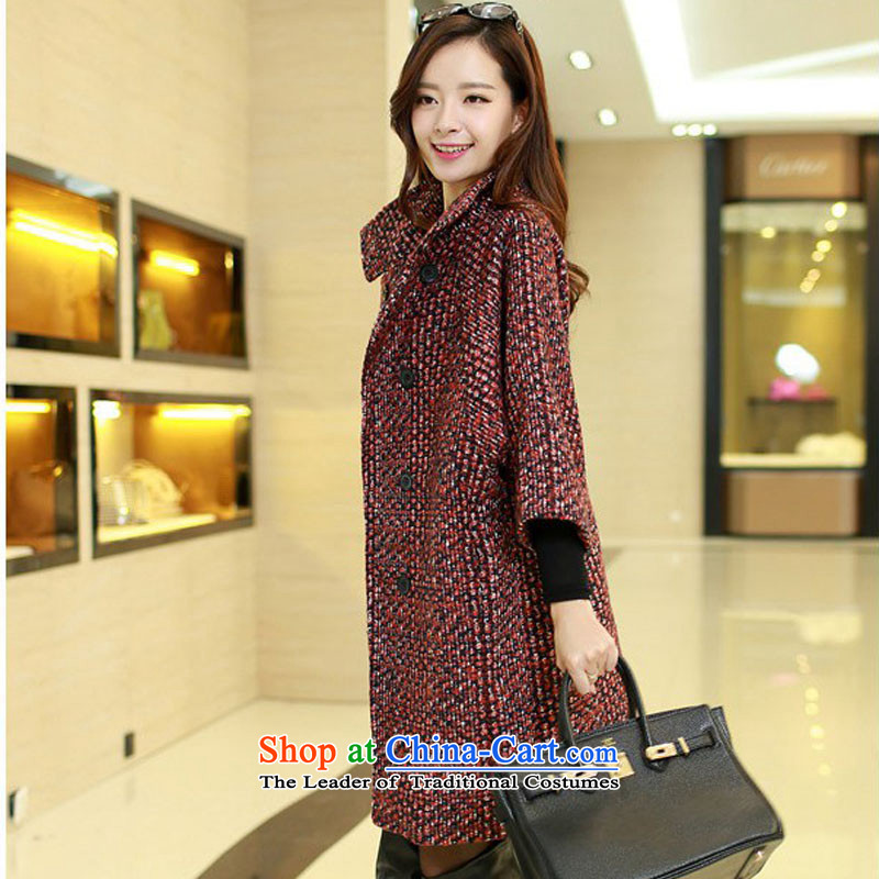 The Shing Hui autumn and winter load new larger women a jacket Korean smart casual relaxd video in the medium to long term, thin hair? female black and red HN23 coats, L, the good faith Hui , , , shopping on the Internet
