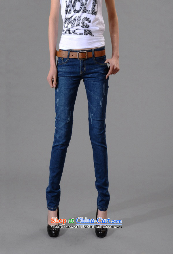 Elizabeth sub-2015 autumn and winter thick new to xl female jeans thick MM autumn and winter casual stitching elastic stylish blue 36 recommendations H2122 jeans weight 140-160 characters to the burden, the price and the brand image of Platters! The elections are supplied in the national character of distribution, so action, buy now enjoy more preferential! As soon as possible.