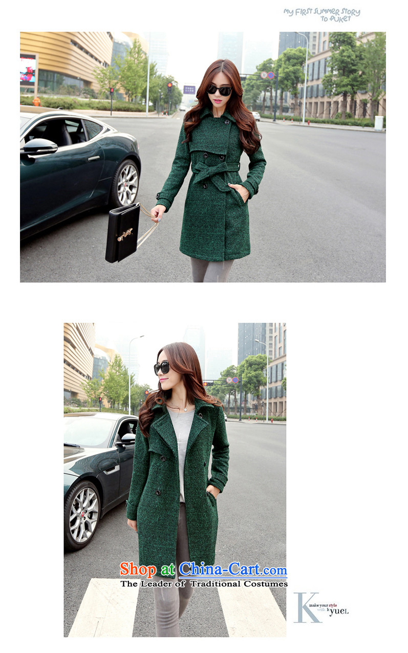 The land of  autumn and winter 2015 Women's new Korean version of a Korean version of gross? jacket coat Women? 