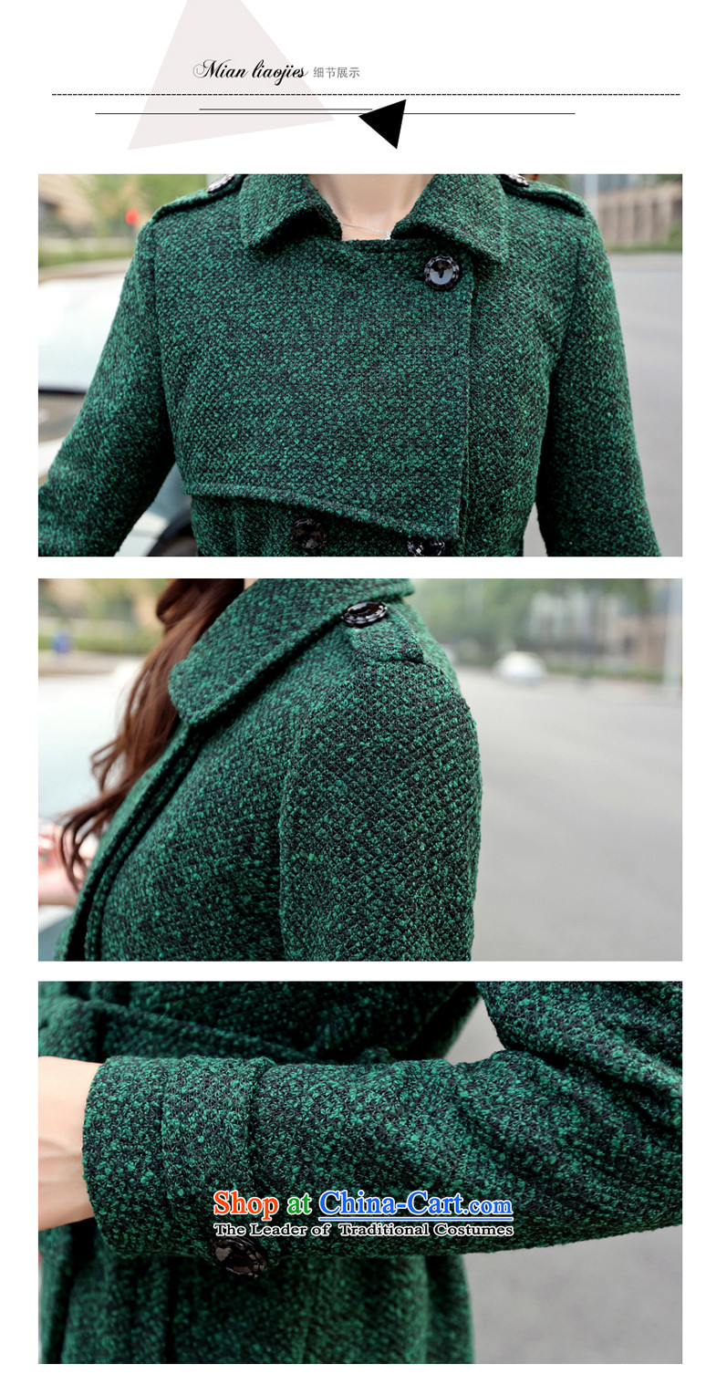 The land of  autumn and winter 2015 Women's new Korean version of a Korean version of gross? jacket coat Women? 