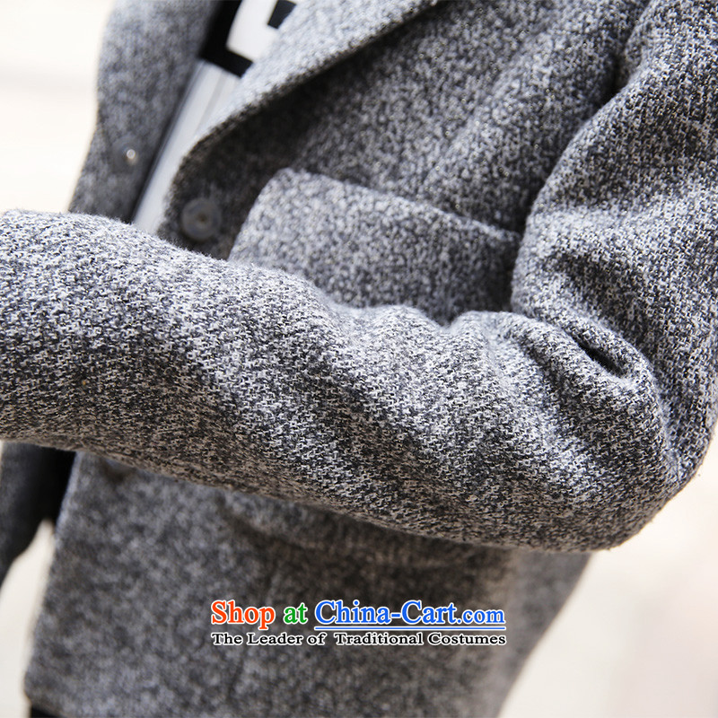 The Paradise 2015 winter new Korean long-sleeved jacket for the winter loose hair? Jacket Gray L, awakening Paradise Shopping on the Internet has been pressed.