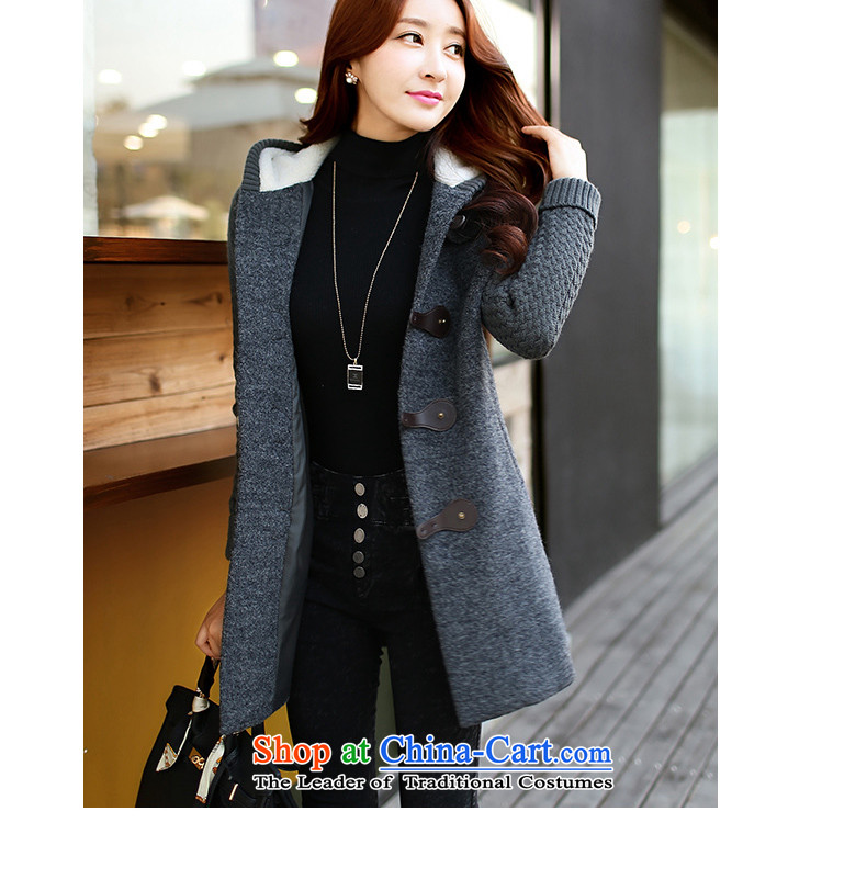 Nadia Chan Yuen 2015 winter clothing new Korean Color Plane Collision Wild Hair??? jacket coat gross coats female 7102 green L picture, prices, brand platters! The elections are supplied in the national character of distribution, so action, buy now enjoy more preferential! As soon as possible.