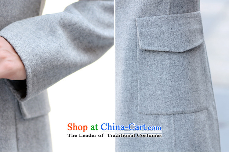 In the autumn of 2015, the new Pei woolen coats female Sau San? In long double-side gross Gray L pictures? jacket, prices, brand platters! The elections are supplied in the national character of distribution, so action, buy now enjoy more preferential! As soon as possible.