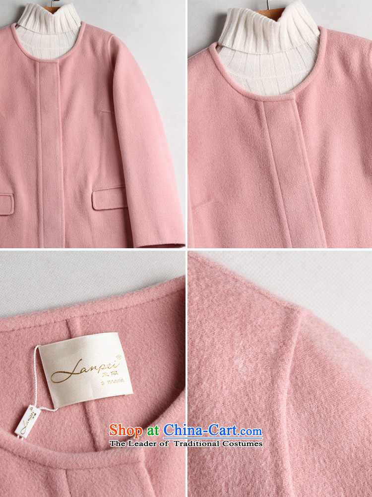 Estimated 2015 Autumn Load New Pei) manual two-sided woolen coat girl in this long candy colors? pink leather jacket L picture, prices, brand platters! The elections are supplied in the national character of distribution, so action, buy now enjoy more preferential! As soon as possible.