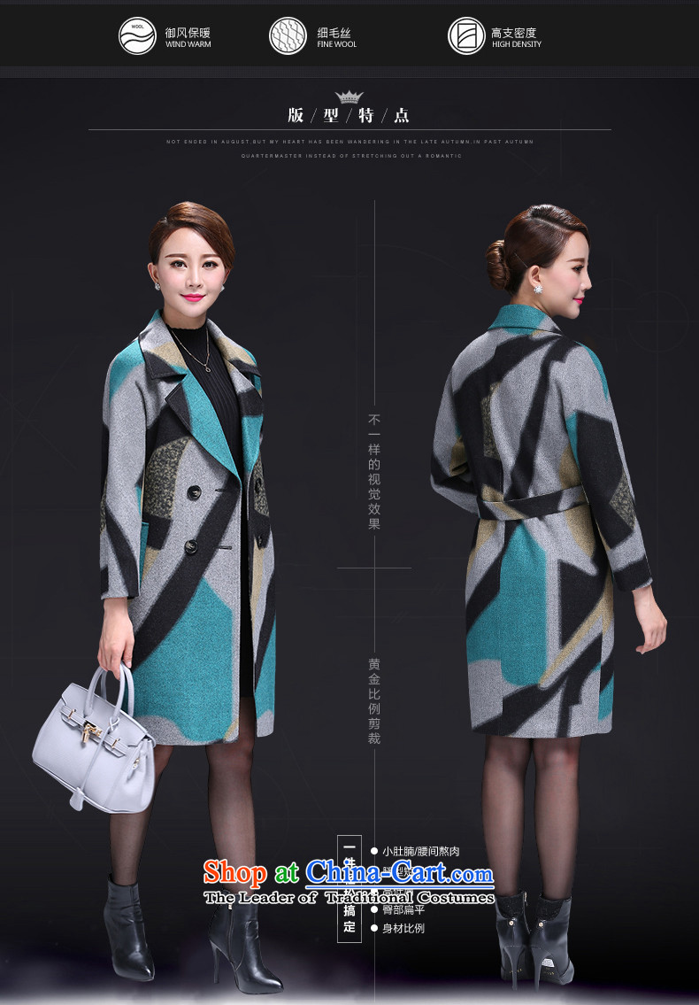 Gangan World 2015 autumn and winter middle-aged female woolen coats in T-shirt? long to XL Graphics thin winter woolen coats of a color image 2XL color, prices, brand platters! The elections are supplied in the national character of distribution, so action, buy now enjoy more preferential! As soon as possible.