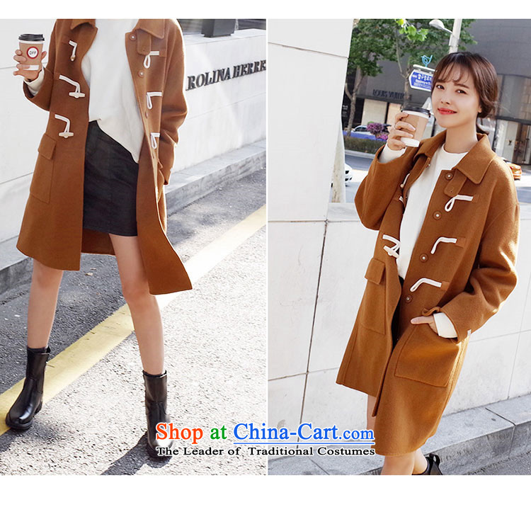 Jane can also new 2015 autumn and winter horns detained the cotton-thick hair? female Korean version of coats long jacket, brown M pictures, W84 price, brand platters! The elections are supplied in the national character of distribution, so action, buy now enjoy more preferential! As soon as possible.