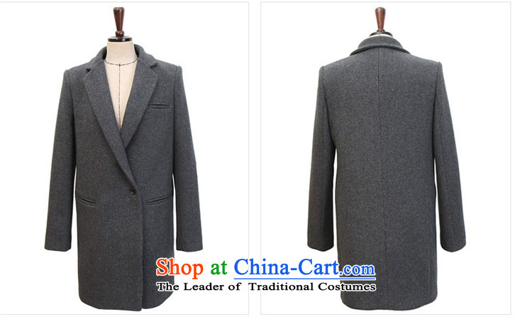 Jane can also new 2015 autumn and winter coats of Sau San wool? female Korean version of long jacket and dark K21 50-6O S picture color, prices, brand platters! The elections are supplied in the national character of distribution, so action, buy now enjoy more preferential! As soon as possible.