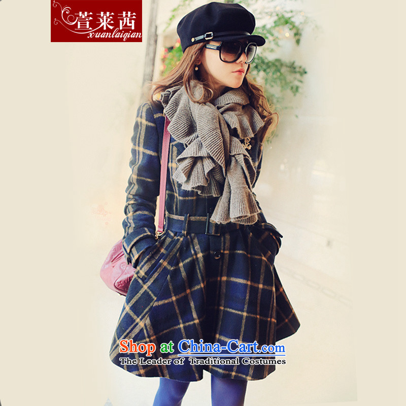 Xuan, Mrs Ure 2015 autumn and winter Western New Plaid wool coat girl who decorated but in long tartan jacket picture color , L'Lucy (Xuan xuanlaiqian) , , , shopping on the Internet