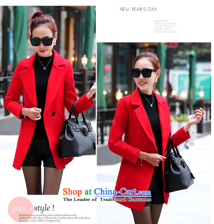 The Pearl of the Nga 2015 autumn and winter new Korean fashion in gross? jacket Sau San long hair? a female NNJP2D1013# coats red L picture, prices, brand platters! The elections are supplied in the national character of distribution, so action, buy now enjoy more preferential! As soon as possible.