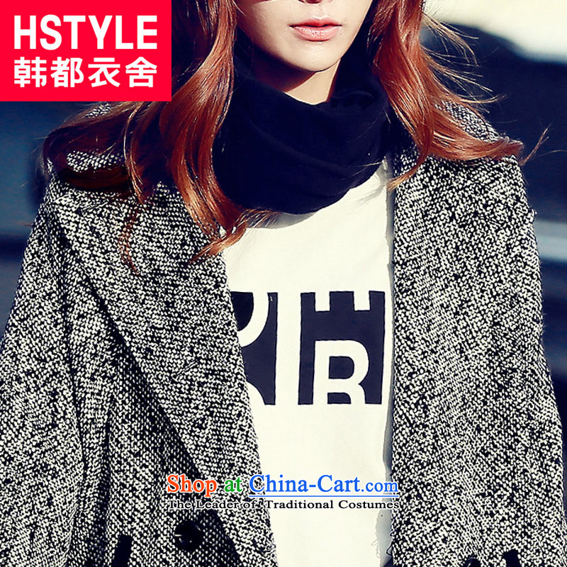 Korea has the Korean version of the Dag Hammarskjöld yi 2015 winter clothing new products in the Liberal Women's gray long jacket OU4547 gross? restaurant , L, won all gray coat Homes , , , shopping on the Internet