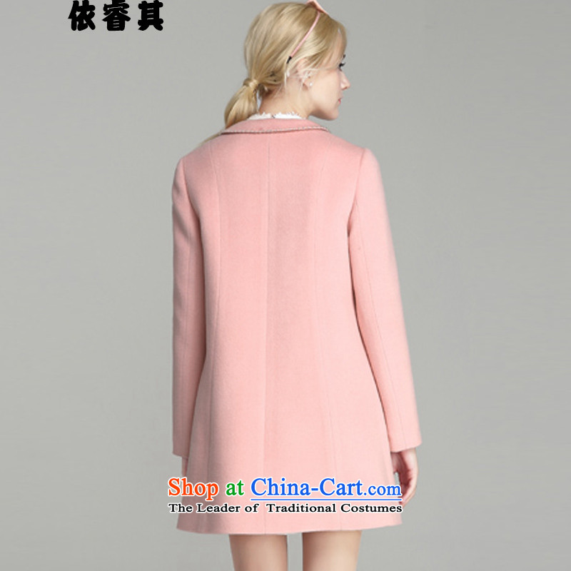 In accordance with the core of its 2015 autumn and winter New Women Korean female jacket is     in the gross long graphics thin a wool coat female jacket pink M, in accordance with the core of its shopping on the Internet has been pressed.