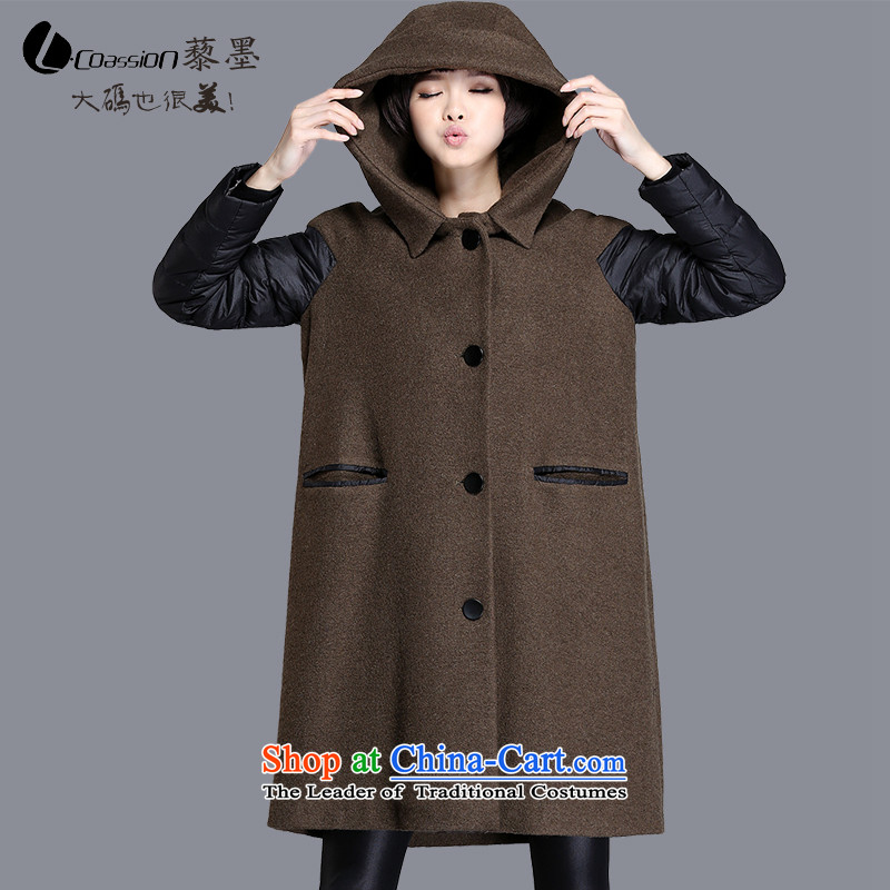 The 2015 autumn and winter and the new wool coat girl in long?) Single Rank detained with cap feather stitching gross? 8165 Army green jacket L good news, the homeless and the spot (L) has been pressed, COASSION shopping on the Internet