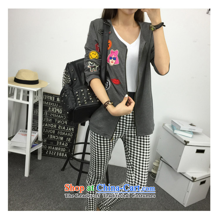 Large 2015 Zz&ff female autumn and winter 200 catties thick sister cardigan jackets, trousers, forming the elastic power bullets two-piece set with female picture color two kits XXL( recommendations 120-140 catties) Picture, prices, brand platters! The elections are supplied in the national character of distribution, so action, buy now enjoy more preferential! As soon as possible.