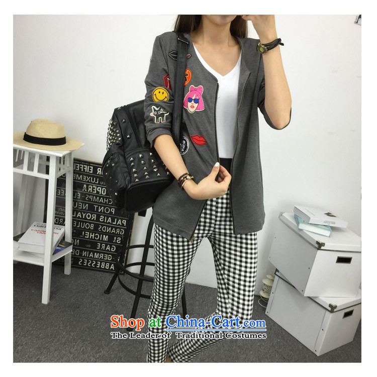 Large 2015 Zz&ff female autumn and winter 200 catties thick sister cardigan jackets, trousers, forming the elastic power bullets two-piece set with female picture color two kits XXL( recommendations 120-140 catties) Picture, prices, brand platters! The elections are supplied in the national character of distribution, so action, buy now enjoy more preferential! As soon as possible.