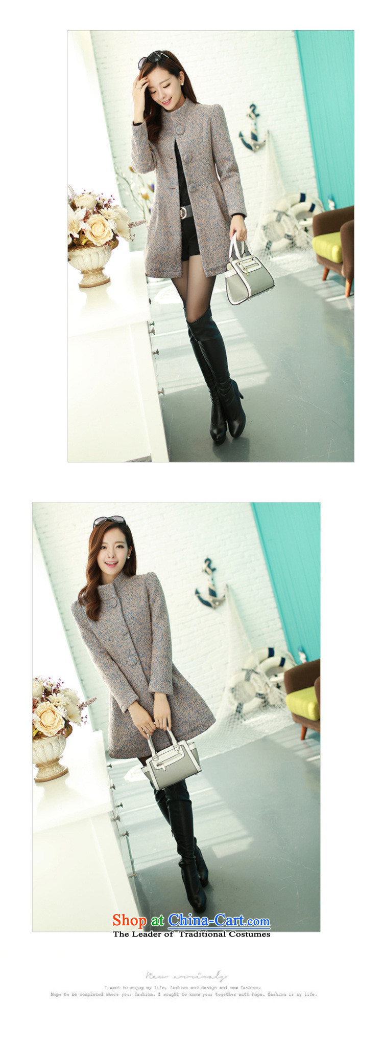 Gross? 2015 autumn and winter coats female new) long temperament a wool coat Korean version of large numbers of ladies Mui purple M picture, prices, brand platters! The elections are supplied in the national character of distribution, so action, buy now enjoy more preferential! As soon as possible.