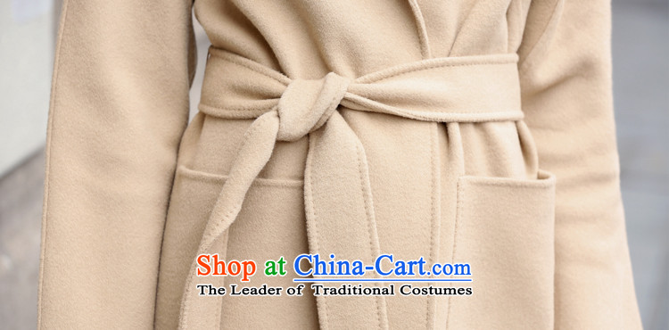 Morning Red (C.H) 2015 autumn and winter Ms. new products Sau San video double-side thin coats that long coats BOURDEAUX L cashmere picture, prices, brand platters! The elections are supplied in the national character of distribution, so action, buy now enjoy more preferential! As soon as possible.