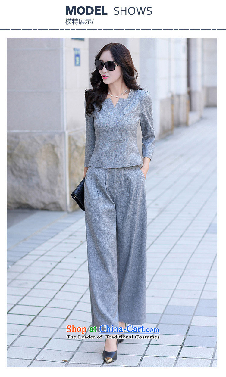 The fall of modern 1379#2015 temperament of lavender trousers leisure Sau San Kit Gray L picture, prices, brand platters! The elections are supplied in the national character of distribution, so action, buy now enjoy more preferential! As soon as possible.