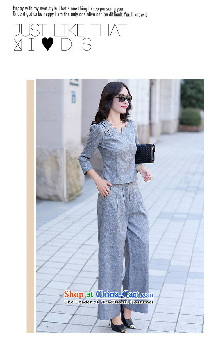 The fall of modern 1379#2015 temperament of lavender trousers leisure Sau San Kit Gray L picture, prices, brand platters! The elections are supplied in the national character of distribution, so action, buy now enjoy more preferential! As soon as possible.