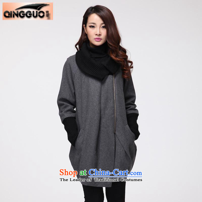 Fruit to increase women's code of winter clothing in the new mm thick long jacket coat gross? large black XXXXL, rueful fruit (grenco) , , , shopping on the Internet