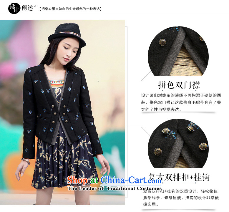 Tearing silk 2015 autumn and winter new spell color flap wool blend yarn short coats of Sau San Mao jacket female 51150105? black L picture, prices, brand platters! The elections are supplied in the national character of distribution, so action, buy now enjoy more preferential! As soon as possible.