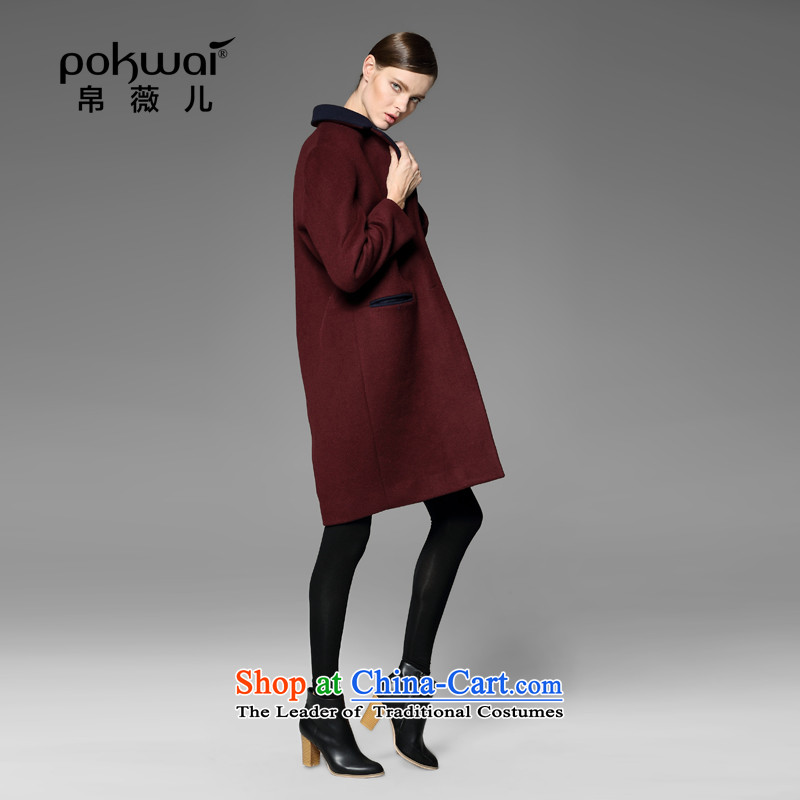 The Hon Audrey Eu Yuet-yung 2015 9POKWAI/ winter clothing new suit for color plane collision minimalist wool coat red S, 9? MS AUDREY EU-POKWAI) , , , shopping on the Internet