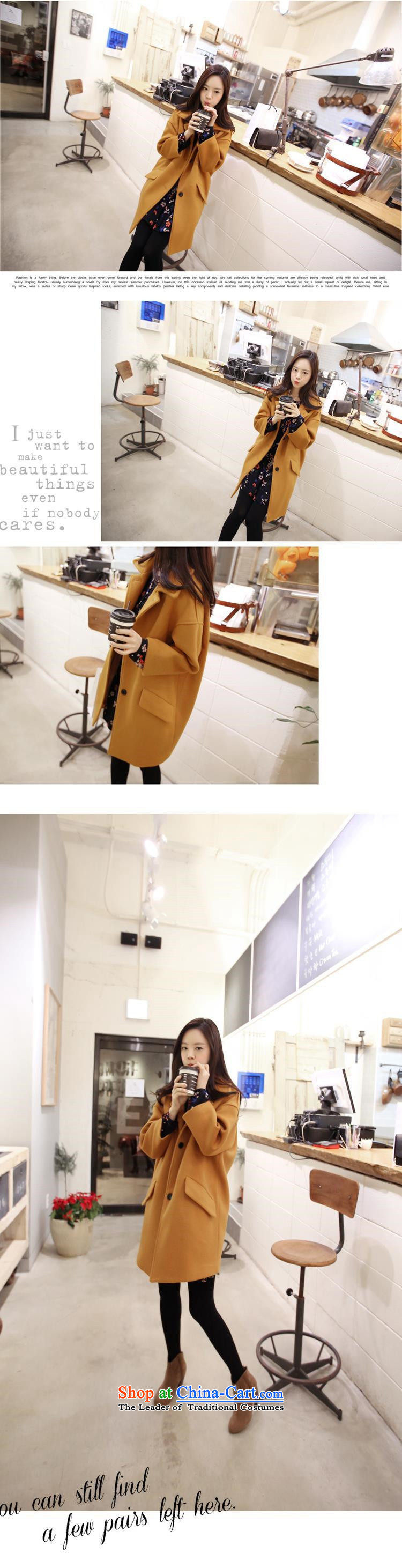 Gil Miciu 2015 autumn and winter new Korean large relaxd dress a wool coat Sau San over the medium to longer term, video thin hair? Kang yellow XXXL JACKET ISSUE picture, prices, brand platters! The elections are supplied in the national character of distribution, so action, buy now enjoy more preferential! As soon as possible.