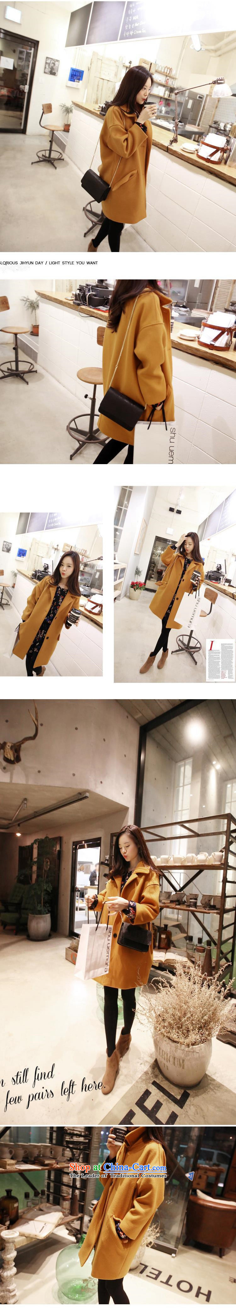 Gil Miciu 2015 autumn and winter new Korean large relaxd dress a wool coat Sau San over the medium to longer term, video thin hair? Kang yellow XXXL JACKET ISSUE picture, prices, brand platters! The elections are supplied in the national character of distribution, so action, buy now enjoy more preferential! As soon as possible.