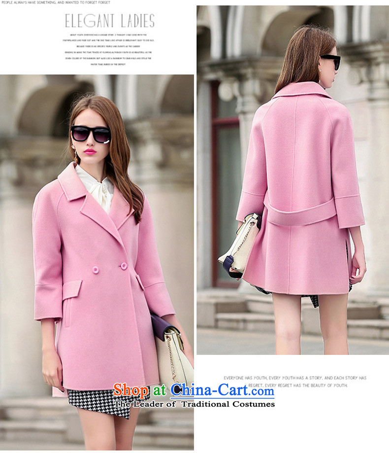 Mok Card 2015 autumn and winter new sided flannel coats H-Western wind hair? jacket woolen coat women pink S picture, prices, brand platters! The elections are supplied in the national character of distribution, so action, buy now enjoy more preferential! As soon as possible.