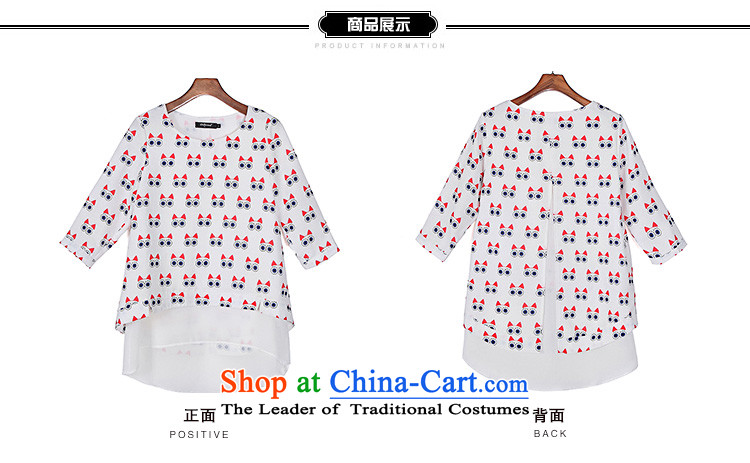 Rui Mei to 2015 XL women with new expertise autumn mm loose video stamp 7 thin-sleeved T-shirt chiffon shirts, T-shirt N1001 5XL picture, prices, brand platters! The elections are supplied in the national character of distribution, so action, buy now enjoy more preferential! As soon as possible.