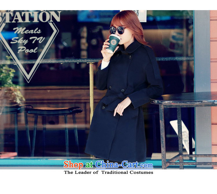 Korea has the Korean version of the Dag Hammarskjöld yi 2015 winter clothing new products female youth stylish and trendy Solid Color Foutune of gross MM4807 jacket? Blue restaurant S picture, prices, brand platters! The elections are supplied in the national character of distribution, so action, buy now enjoy more preferential! As soon as possible.
