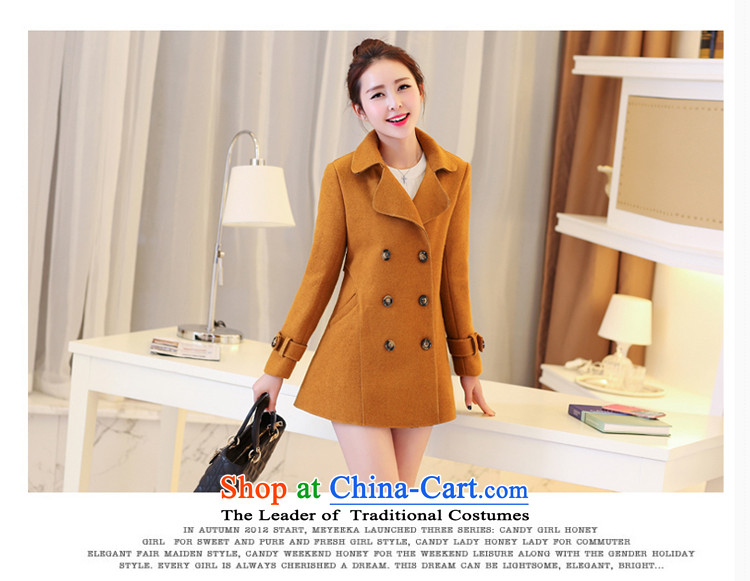 Wooden Geun-hye gross coats female autumn and winter? 2015 new women's large in long-sleeved cloak long thick a female Korean jacket lapel jacket and color pictures M/160(84a) date benefited 2,657, prices, brand platters! The elections are supplied in the national character of distribution, so action, buy now enjoy more preferential! As soon as possible.