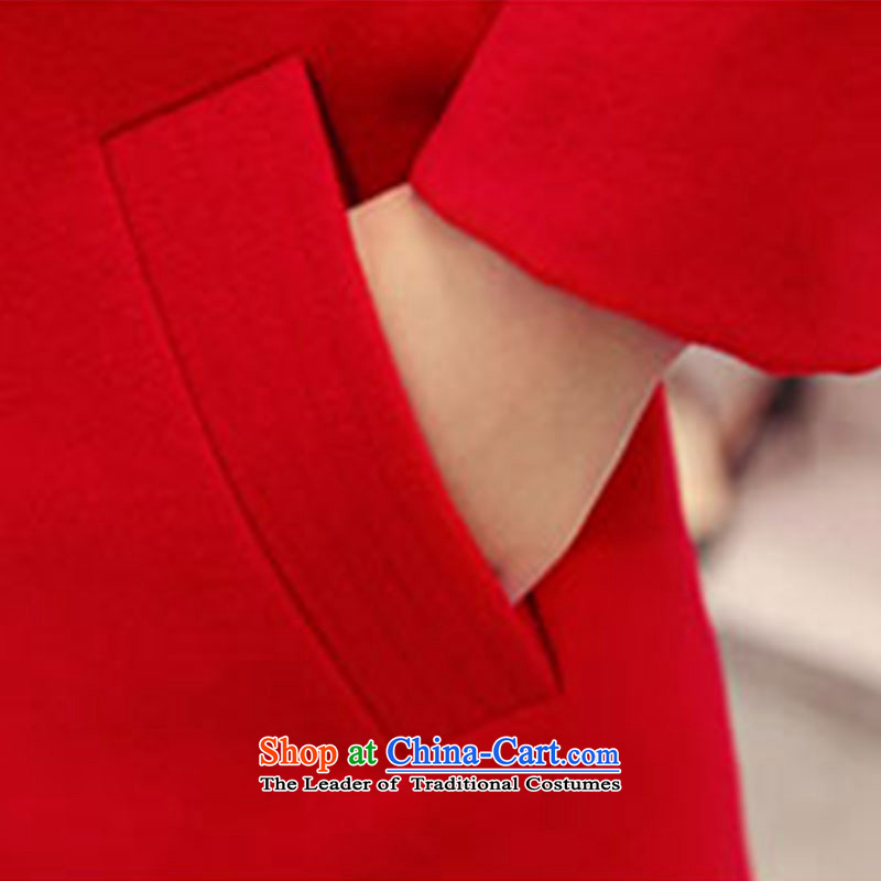 8Estimated snow fur coats female new 2015? for women and women in the Korean version of Western business suits, wool and trendy red jacket?. M 8Ho snow shopping on the Internet has been pressed.