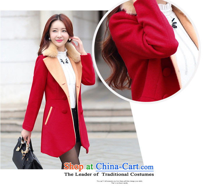 Love Is gross coats Girl Gigi Lai? jacket of autumn and winter 2015 new lady a windbreaker. Long Korean Lapel Sau San video thin double-large red jacket? gross XL Photo, prices, brand platters! The elections are supplied in the national character of distribution, so action, buy now enjoy more preferential! As soon as possible.