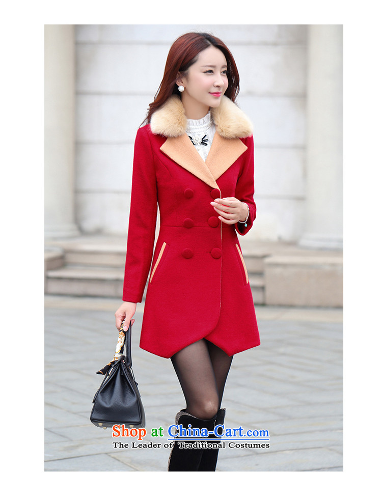 Love Is gross coats Girl Gigi Lai? jacket of autumn and winter 2015 new lady a windbreaker. Long Korean Lapel Sau San video thin double-large red jacket? gross XL Photo, prices, brand platters! The elections are supplied in the national character of distribution, so action, buy now enjoy more preferential! As soon as possible.