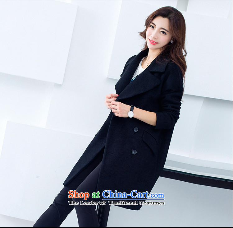 Lucie, female jacket coat gross? 2015 Fall/Winter Collections new Korean thick double-long hair in Sau San? jacket female MN1515 TURMERIC M picture, prices, brand platters! The elections are supplied in the national character of distribution, so action, buy now enjoy more preferential! As soon as possible.