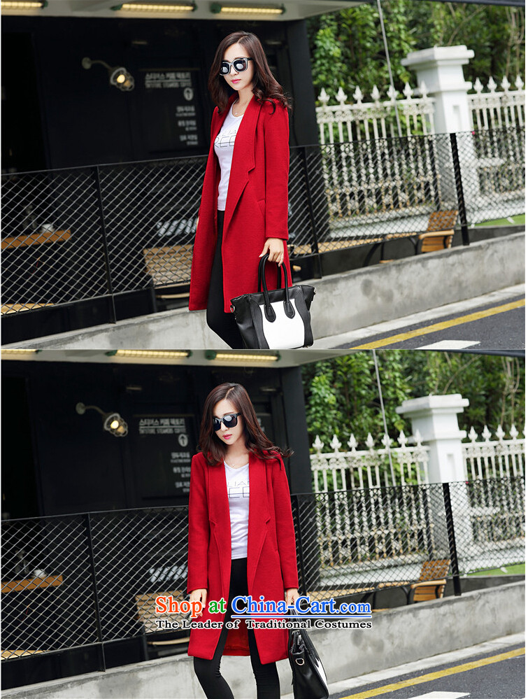 Optimize the 2015 autumn and winter new larger female Stylish coat female Korean citizenry sweet candy colored elegant in Sau San long thick a wool coat female green 3XL picture, prices, brand platters! The elections are supplied in the national character of distribution, so action, buy now enjoy more preferential! As soon as possible.