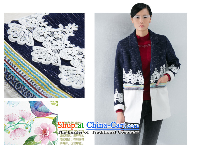 The early autumn 2015, new product lace adorn knocked color stitching discreet atmosphere. Ms. long hair? female 8531224025 jacket deep blue L picture, prices, brand platters! The elections are supplied in the national character of distribution, so action, buy now enjoy more preferential! As soon as possible.