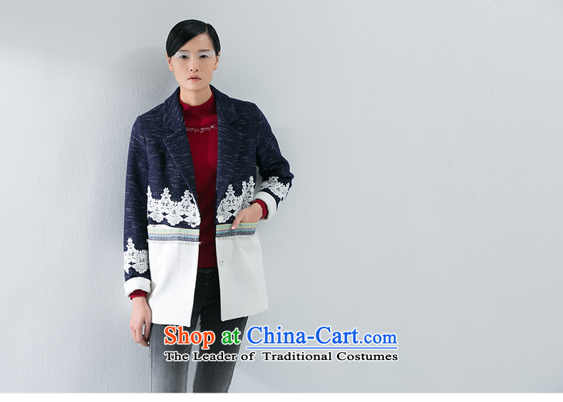 The early autumn 2015, new product lace adorn knocked color stitching discreet atmosphere. Ms. long hair? female 8531224025 jacket deep blue L picture, prices, brand platters! The elections are supplied in the national character of distribution, so action, buy now enjoy more preferential! As soon as possible.