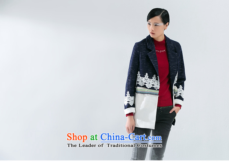 The early autumn 2015, new product lace adorn knocked color stitching discreet atmosphere. Ms. long hair? female 8531224025 jacket deep blue L picture, prices, brand platters! The elections are supplied in the national character of distribution, so action, buy now enjoy more preferential! As soon as possible.