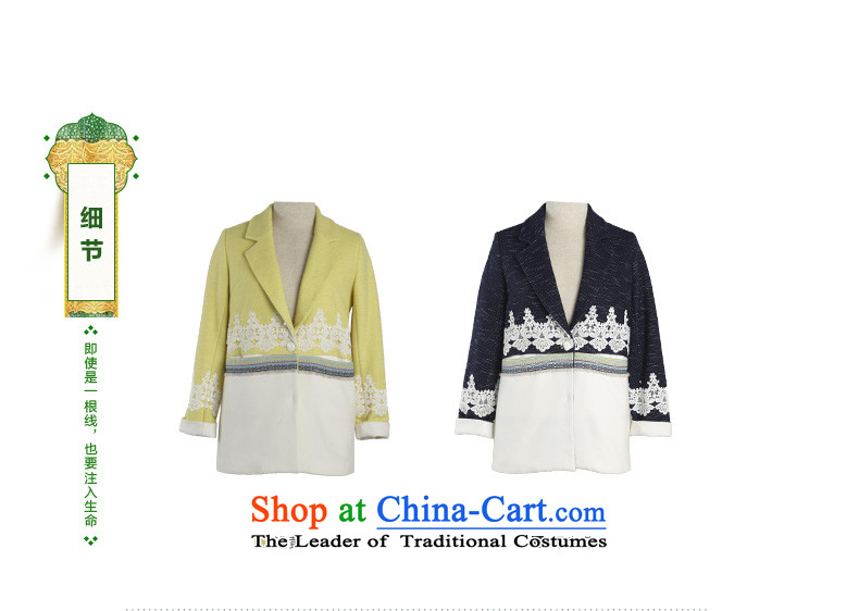 The early autumn 2015, new product lace adorn knocked color stitching discreet atmosphere. Ms. long hair? female 8531224025 jacket deep blue L picture, prices, brand platters! The elections are supplied in the national character of distribution, so action, buy now enjoy more preferential! As soon as possible.