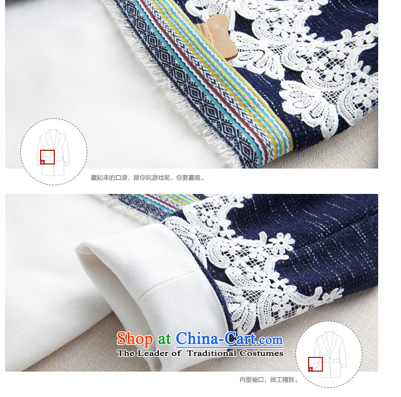 The early autumn 2015, new product lace adorn knocked color stitching discreet atmosphere. Ms. long hair? female 8531224025 jacket deep blue L picture, prices, brand platters! The elections are supplied in the national character of distribution, so action, buy now enjoy more preferential! As soon as possible.