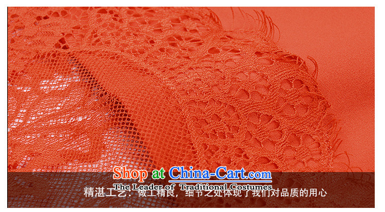 Rui Mei to 2015 XL women with new expertise autumn mm thin lace Sau San video in the stitching long sleeve and long-sleeved T-shirt, forming the Netherlands N1602 orange 3XL picture, prices, brand platters! The elections are supplied in the national character of distribution, so action, buy now enjoy more preferential! As soon as possible.