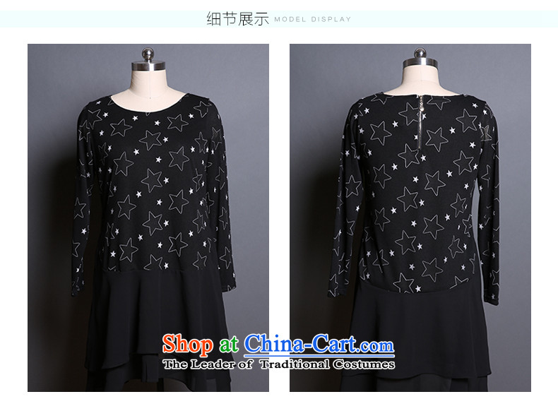 Shani flower lo xl women's dresses 200 catties sister increase to thick loose video thin, 13220 mm thick autumn replacing video thin black 6XL- recommendations 190-220 catty picture, prices, brand platters! The elections are supplied in the national character of distribution, so action, buy now enjoy more preferential! As soon as possible.