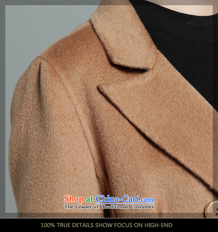  The new 2015 snow caused two-sided cashmere overcoat, Sau San windbreaker fleece silk blended colors and long double-coats and Color M picture, prices, brand platters! The elections are supplied in the national character of distribution, so action, buy now enjoy more preferential! As soon as possible.