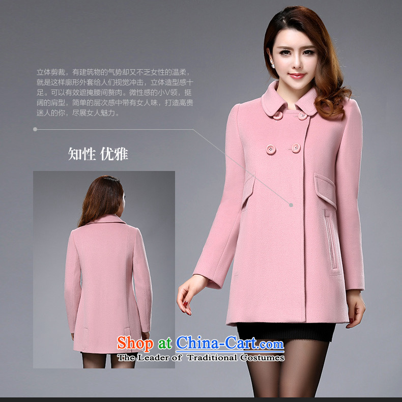 Isabel La Carconte 2015 autumn and winter new gross sweet lady? jacket double row is long woolen coat female YS1003 light pink M picture, prices, brand platters! The elections are supplied in the national character of distribution, so action, buy now enjoy more preferential! As soon as possible.
