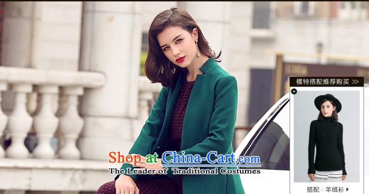 Ho Pui 2015 autumn and winter New Sau San video thin wool a wool coat girl in long temperament Mock-neck gross jacket dark green S pictures?, prices, brand platters! The elections are supplied in the national character of distribution, so action, buy now enjoy more preferential! As soon as possible.