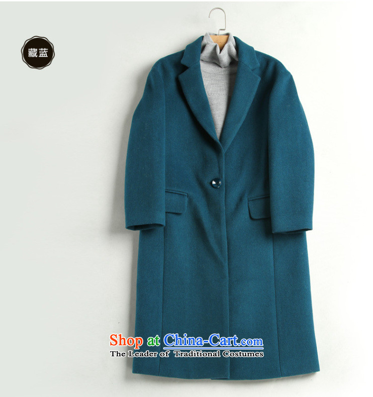 Estimated 2015 Autumn Load New Pei, Western business suits women in gross? jacket long temperament and stylish OL wool a wool coat lake blue XL Photo, prices, brand platters! The elections are supplied in the national character of distribution, so action, buy now enjoy more preferential! As soon as possible.
